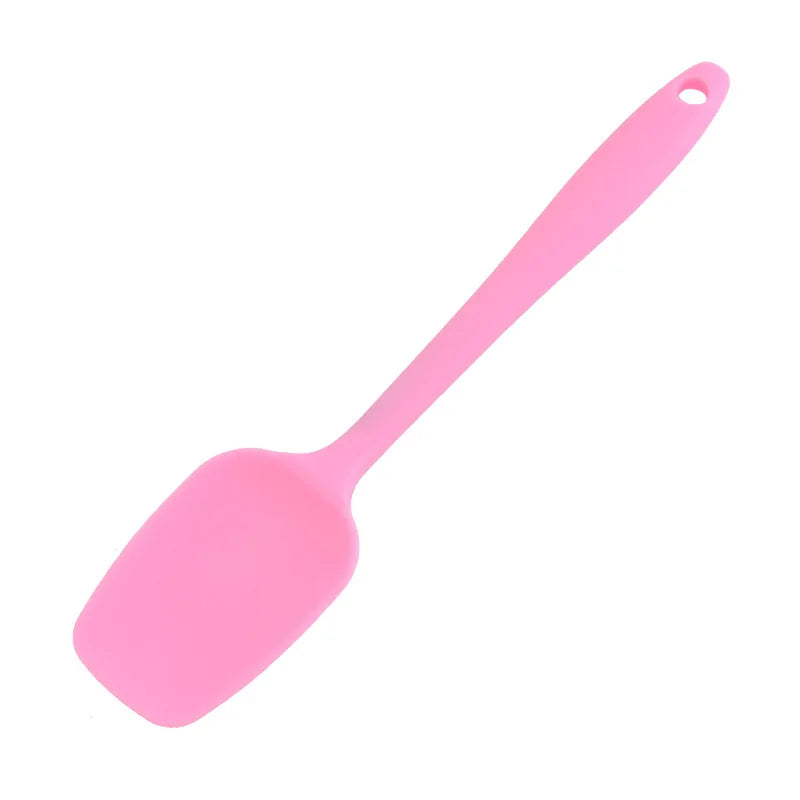 21CM Silicone Shovel Universal Heat Resistant Integrate Handle Spoon Scraper Spatula Ice Cream Cake Kitchen Tool Utensil