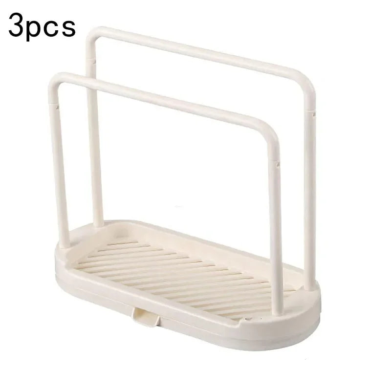 1/2/3PCS Kitchen Rag Drain Stand Kitchen Accessories Sink Drainage Shelf Sink Drain Storage Basket for Sponge Rag Wire Ball