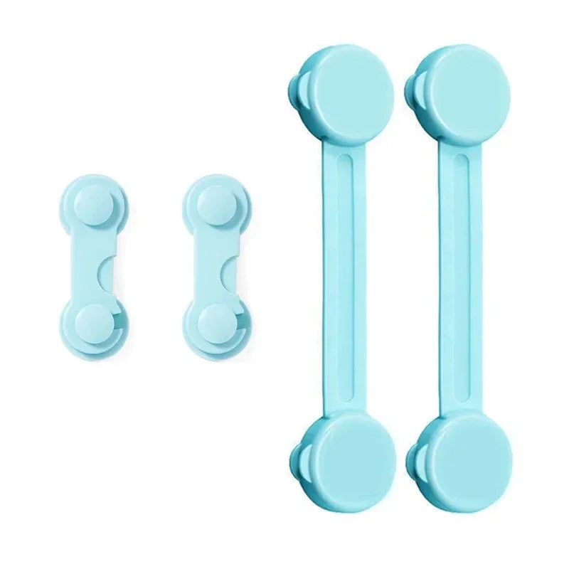 4/6Pcs/Lot Child Lock Protection Of Children Baby Drawer Anti-opening Cabinet Door Refrigerator Anti-pinch Safety Lock Buckle