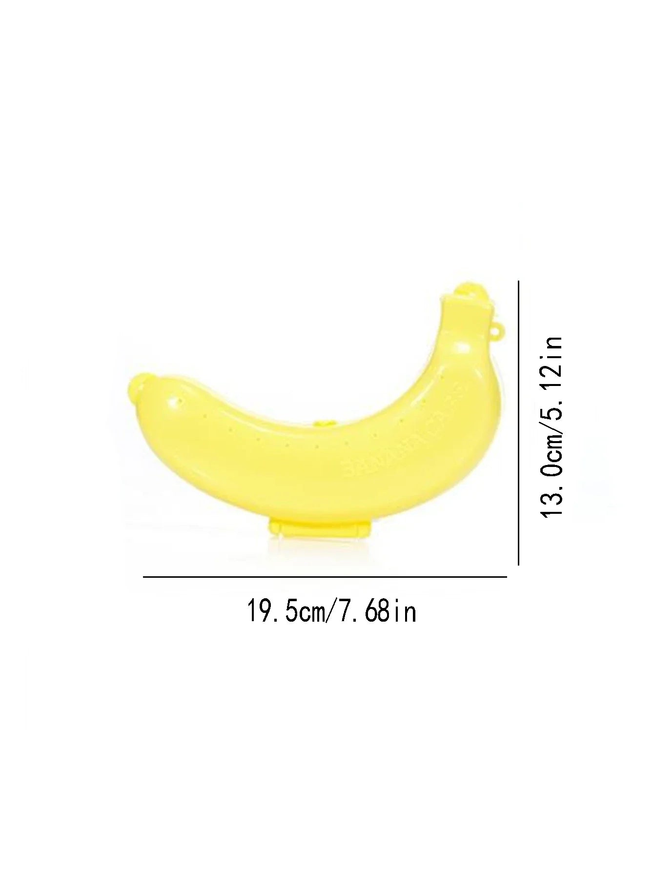 Three colors travel outdoor portable banana box fruit storage box plastic banana shape banana protective case