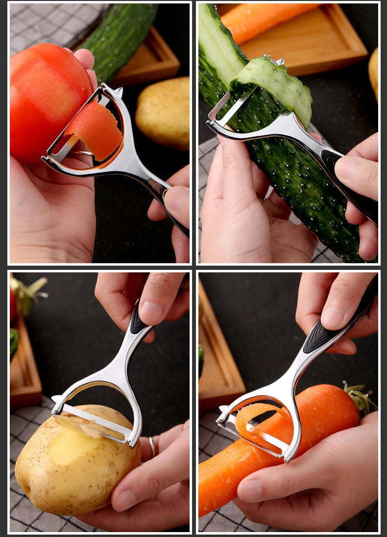 Stainless Steel Vegetable Peeler Potato Peeler Multi-function Carrot Grater Fruit Tools Kitchen Accessories Cuisine Pelador