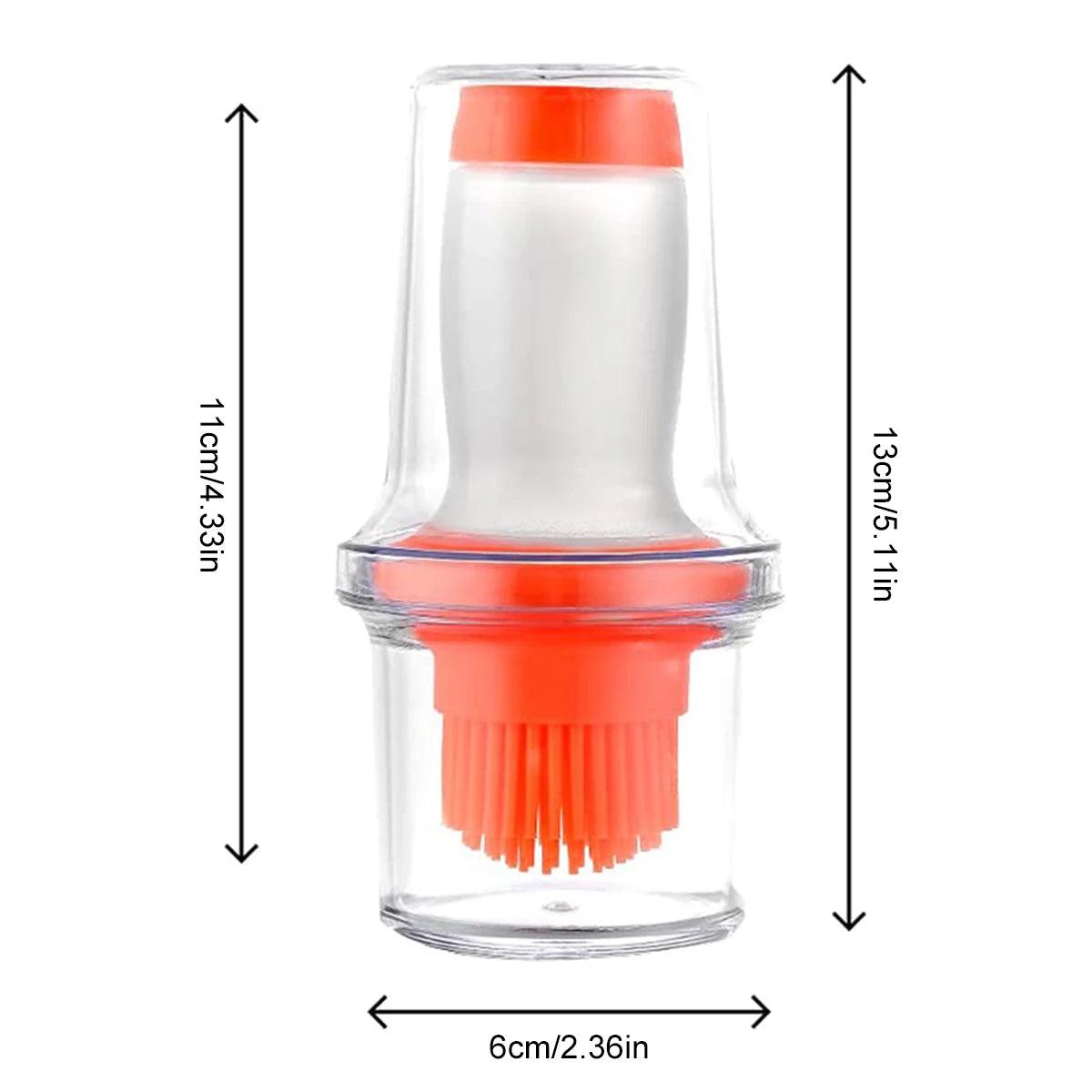 Oil Bottle with Silicone Basting Brush Pastry Basting Brush Cooking Brush for Baking ，Cooking Food，Sauce Butter Oil, Barbecue