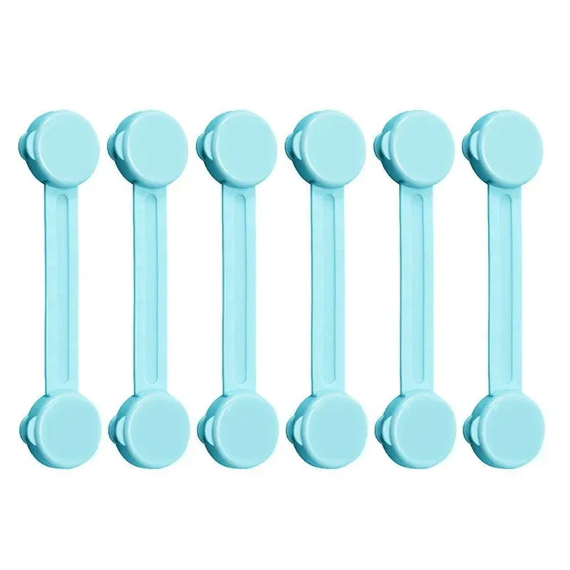 4/6Pcs/Lot Child Lock Protection Of Children Baby Drawer Anti-opening Cabinet Door Refrigerator Anti-pinch Safety Lock Buckle