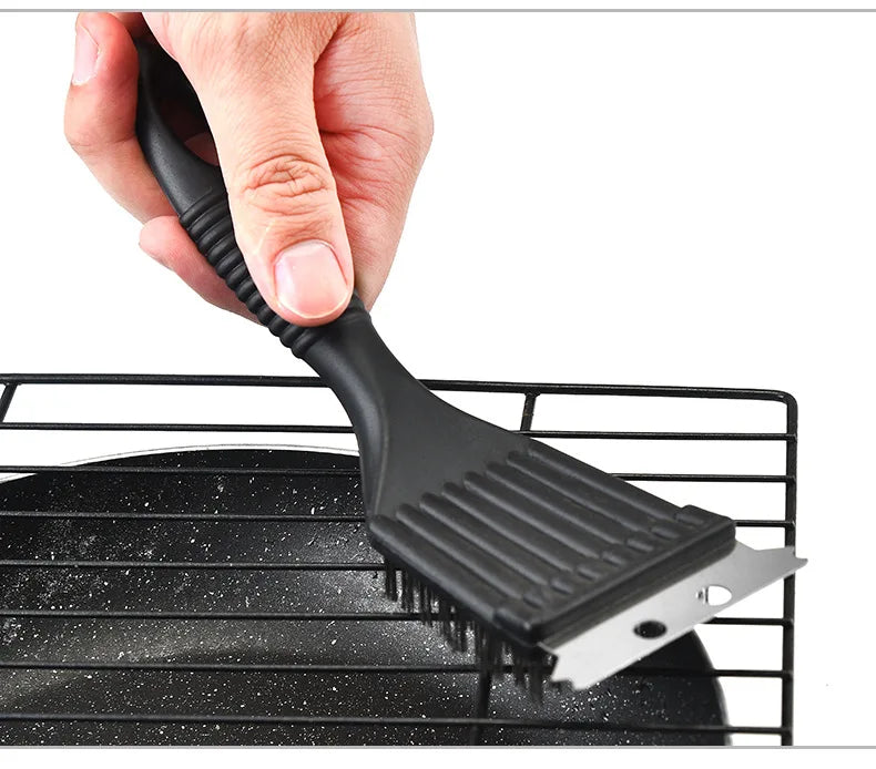 For Barbecue Grill Brush Steel Wire Bristles BBQ Cleaning Brushes Durable Cooking Tool Outdoor Home BBQ Gas Kit Accessories