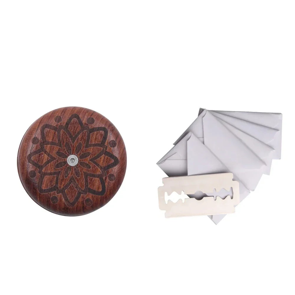 Bread Bakery Lame Tools Wooden Scraper Bread Knife/Slicer/Cutter Dough bakery stone Scoring Lame with Blades Arc Curved Knife1PC
