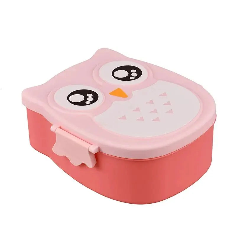 1Pc Owl Shaped Lunch Box With Compartments Lunch Food Container With Lids Almacenamiento Cocina Portable Bento Box For Kids