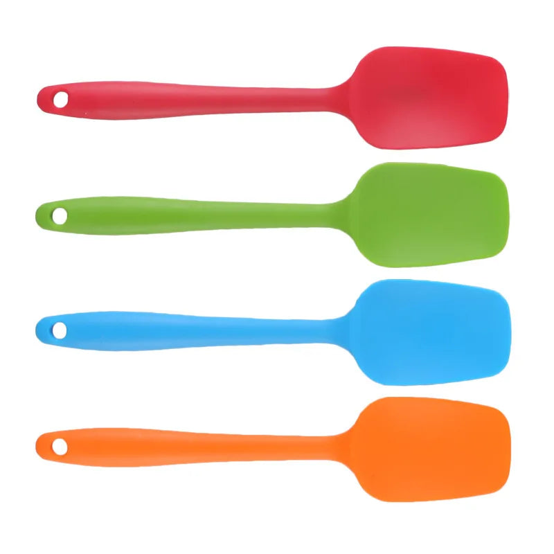 21CM Silicone Shovel Universal Heat Resistant Integrate Handle Spoon Scraper Spatula Ice Cream Cake Kitchen Tool Utensil