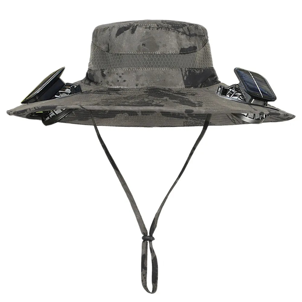 Solar Fan Hat Portable Sun Cap Summer hat USB Rechargeable Single/Dual Cooling Fan Fishing Hat Fisherman Hiking Mountaineering ﻿