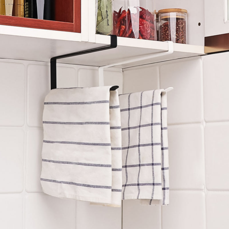 Creative Perforation-free Hanging Storage Rack Kitchen Paper Towel Rack Cabinet Paper Rack Plastic Wrap Spread Layout Rack