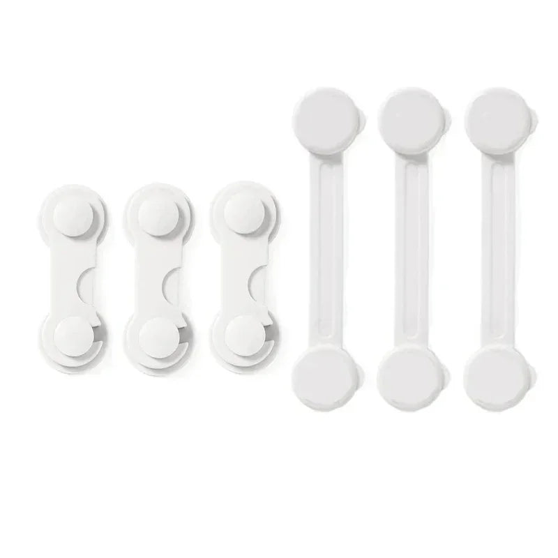4/6Pcs/Lot Child Lock Protection Of Children Baby Drawer Anti-opening Cabinet Door Refrigerator Anti-pinch Safety Lock Buckle
